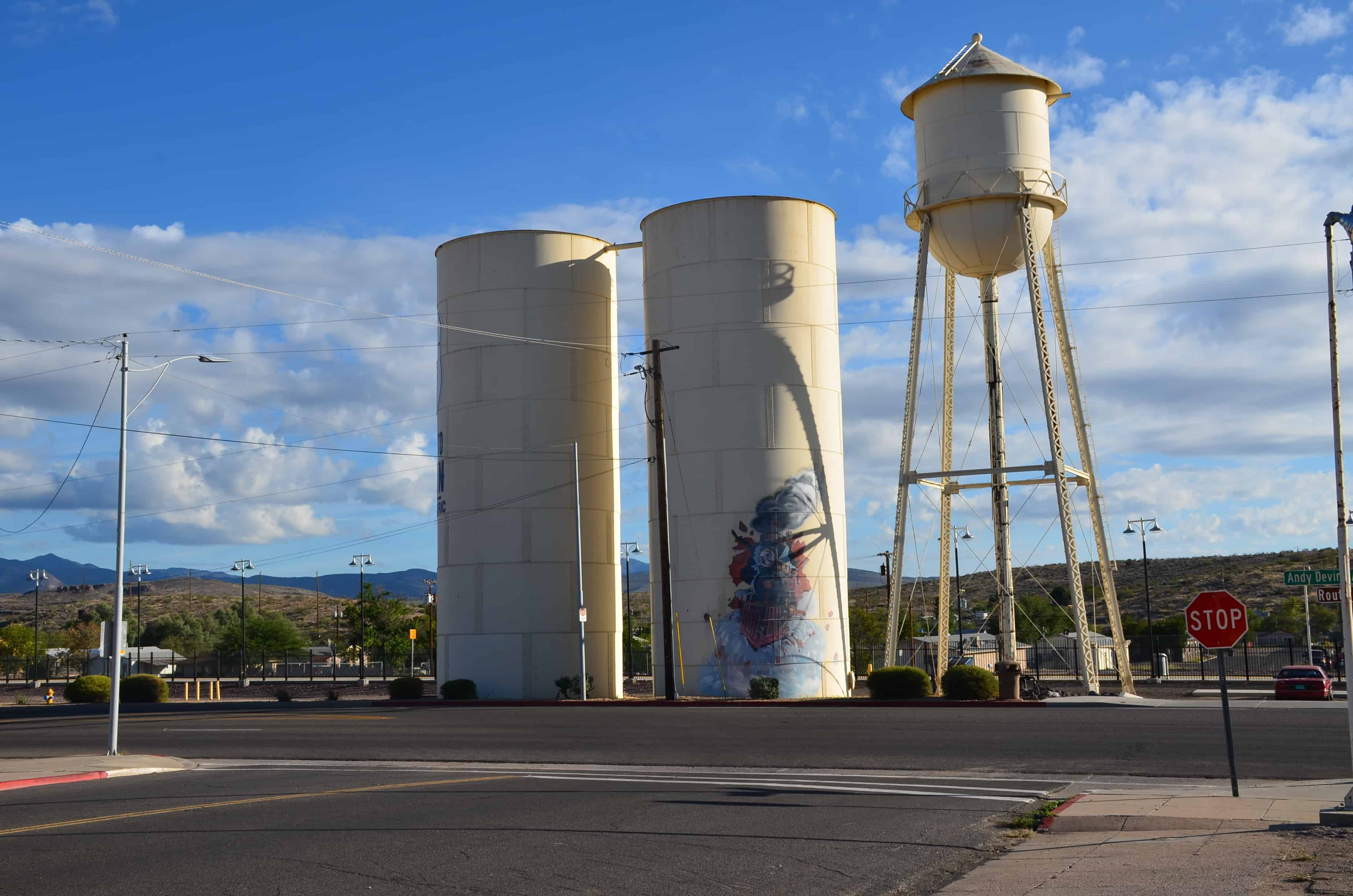 Water tanks in Kingman, Arizona