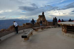 Viewpoint at Desert View Point at Grand Canyon National Park in Arizona