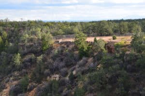 Former Orphan Mine site at Powell Point at Grand Canyon National Park in Arizona