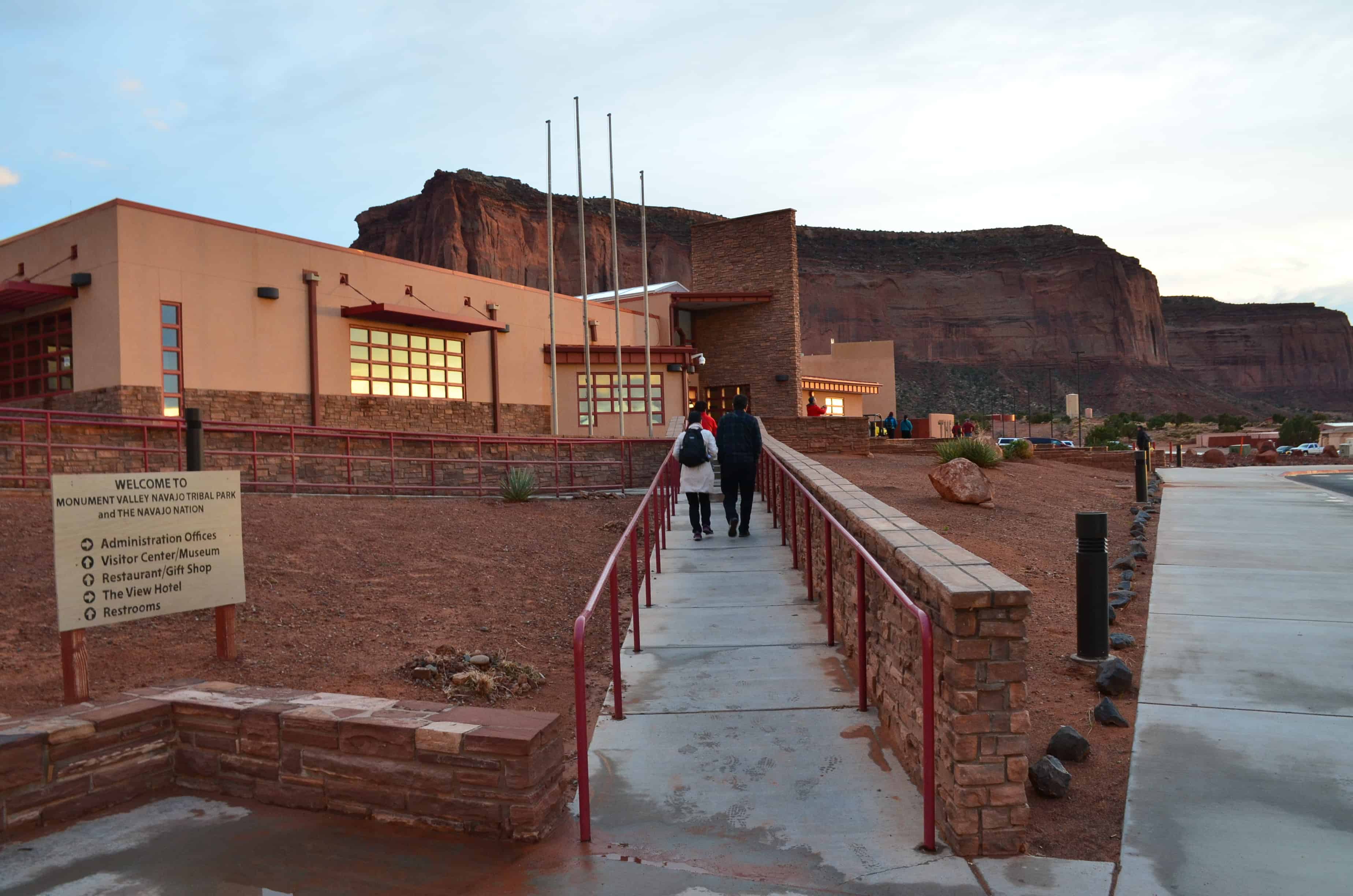 Visitor center at Monument Valley Tribal Park in Arizona
