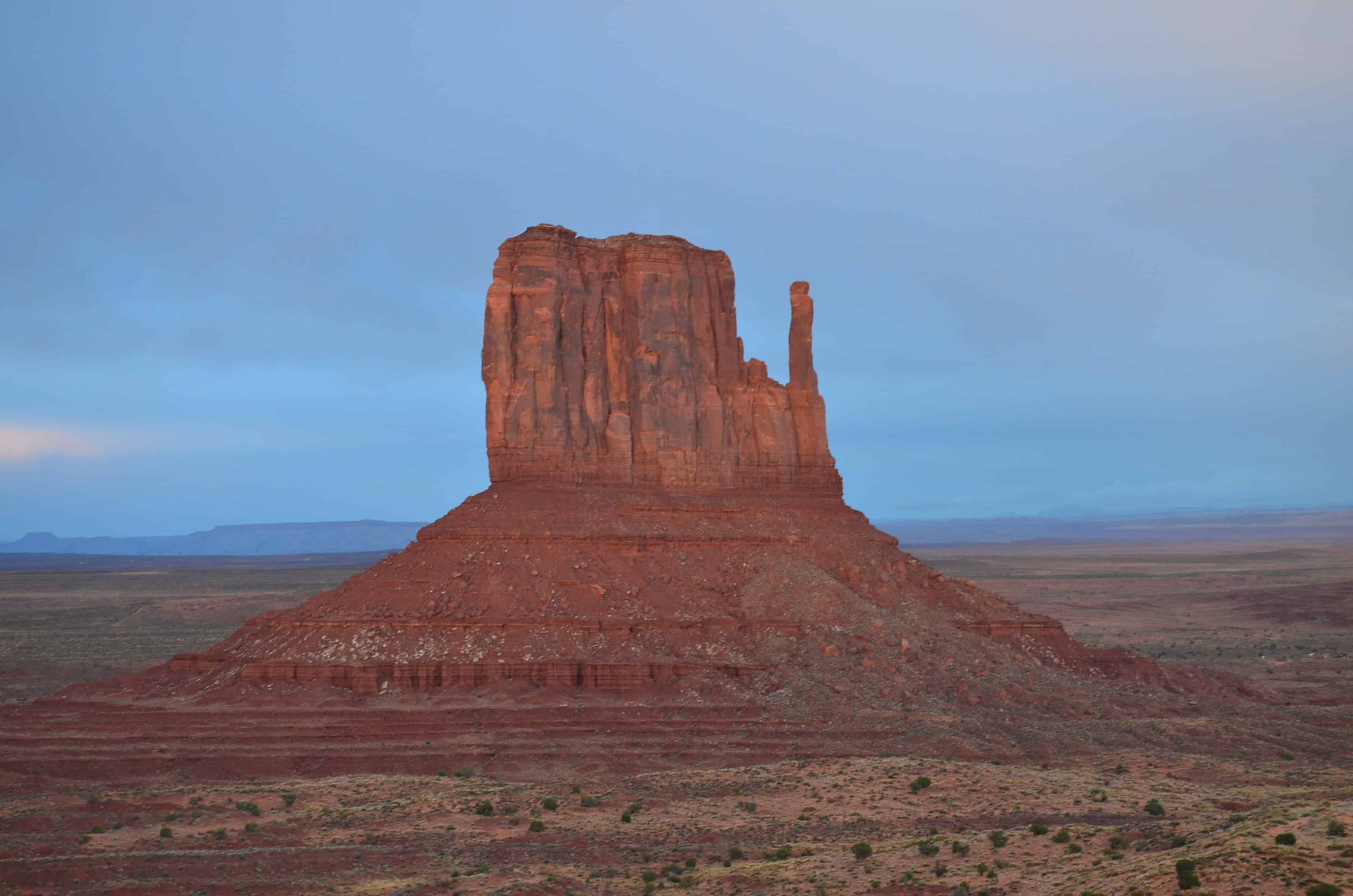 West Mitten Butte at Monument Valley Tribal Park in Arizona
