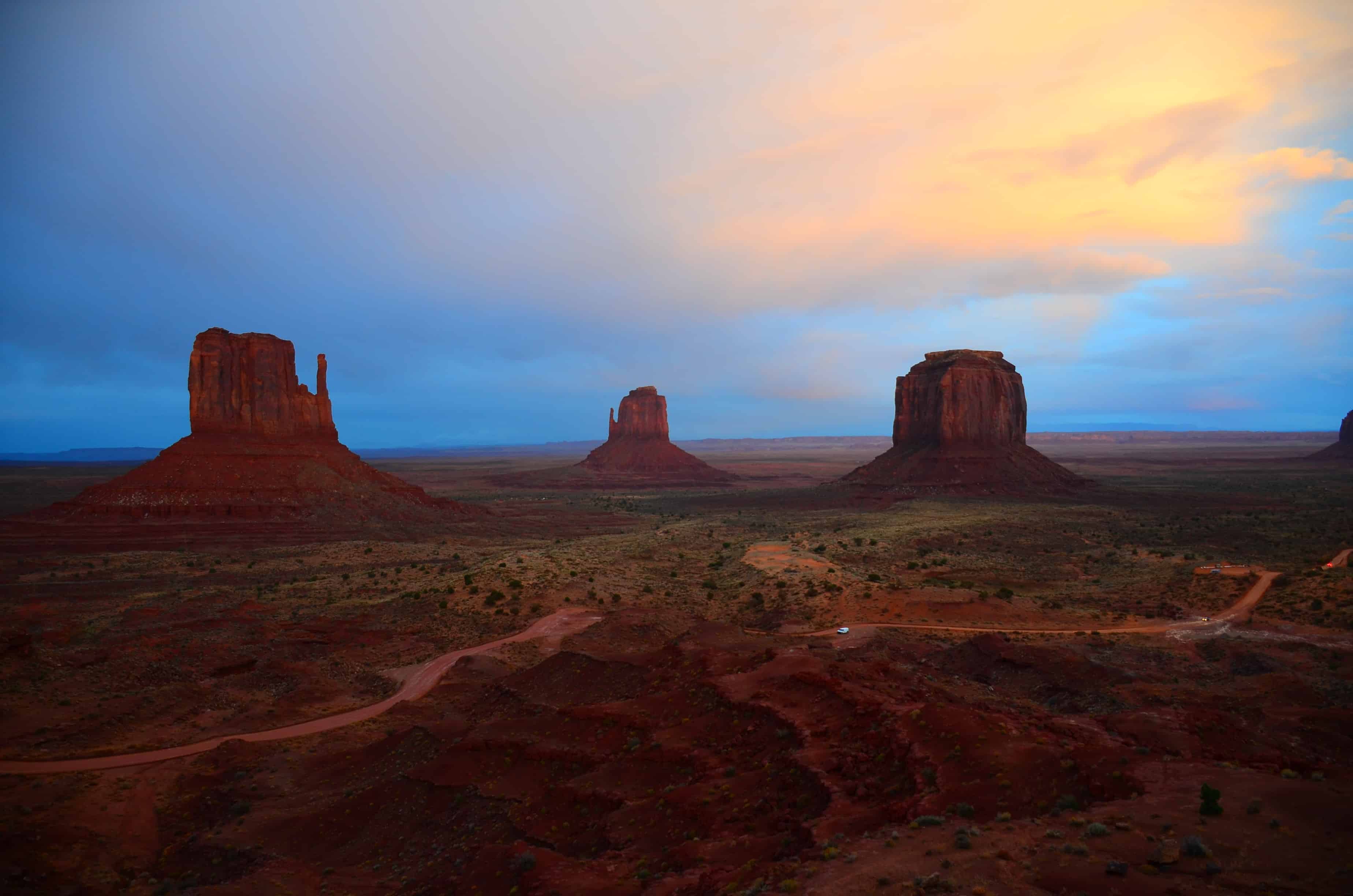 Playing with my camera at Monument Valley Tribal Park in Arizona