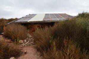 Great kiva at the Bluff Great House in Bluff, Utah