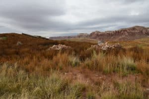 Archaeological site at the Bluff Great House in Bluff, Utah