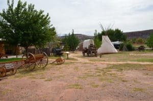 The grounds at Bluff Fort in Bluff, Utah