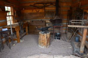 Amasa Barton Blacksmith Shop at Bluff Fort in Bluff, Utah