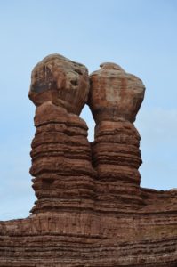 Navajo Twin Rocks in Bluff, Utah