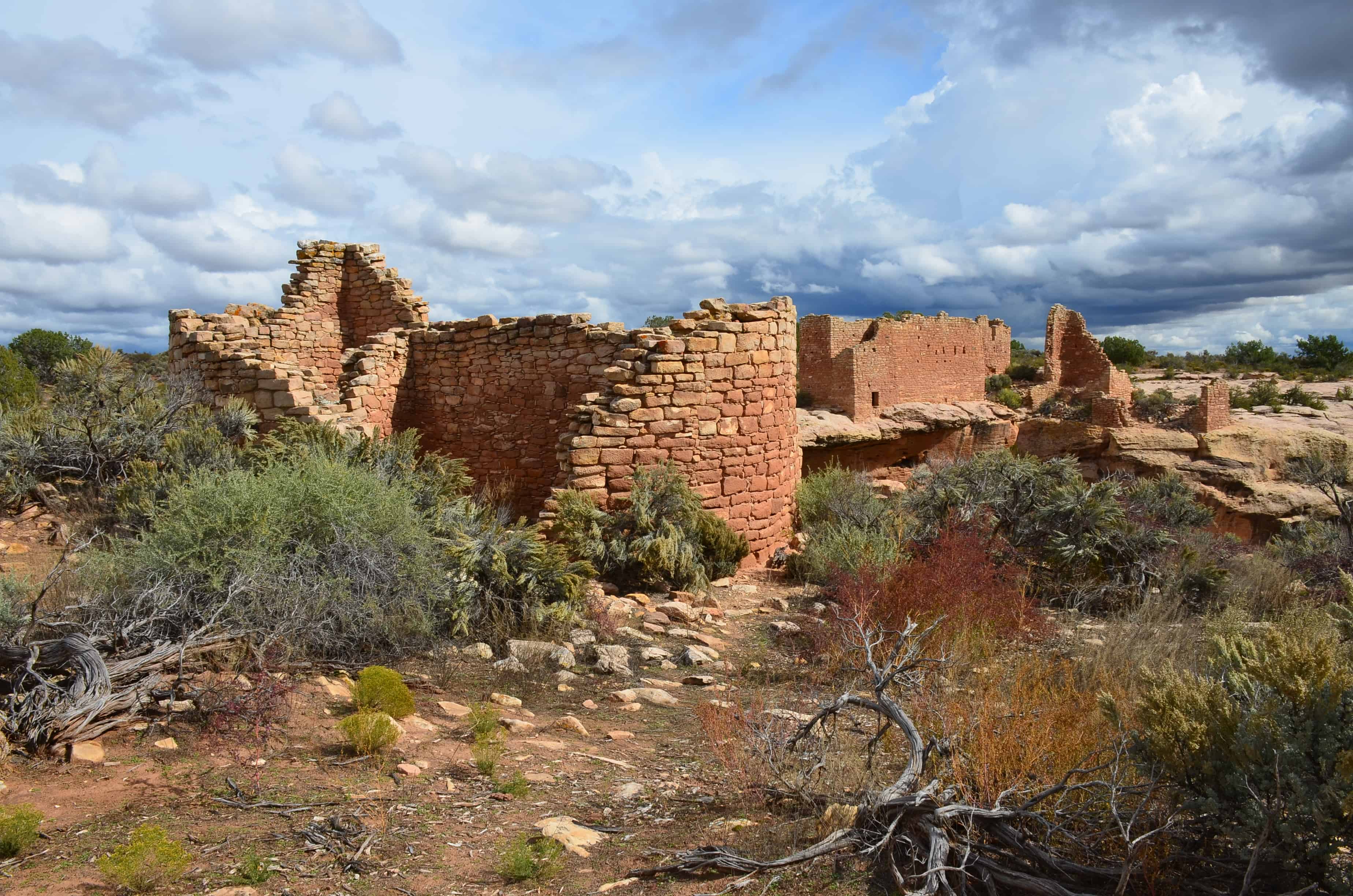 Hovenweep House (left) and Hovenweep Castle (right) at Hovenweep National Monument in Utah