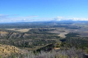 Mancos Valley Overlook at Mesa Verde National Park in Colorado