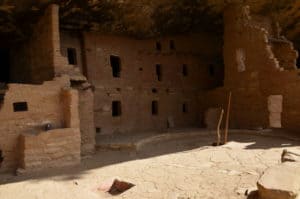 Visiting the ruins at Spruce Tree House at Mesa Verde National Park in Colorado