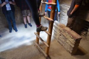 Inside a kiva at Spruce Tree House at Mesa Verde National Park in Colorado