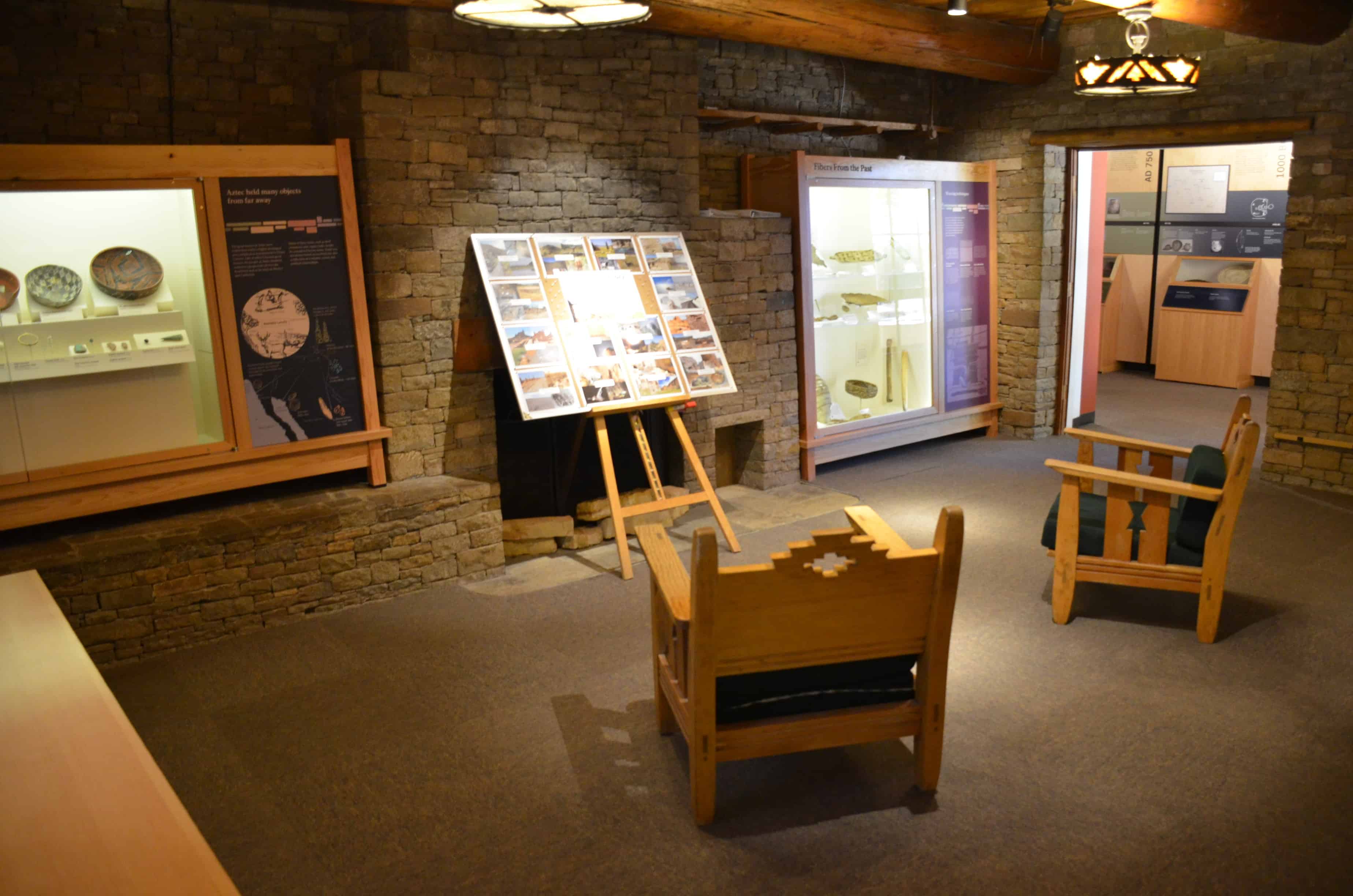Visitor center at Aztec Ruins National Monument in New Mexico