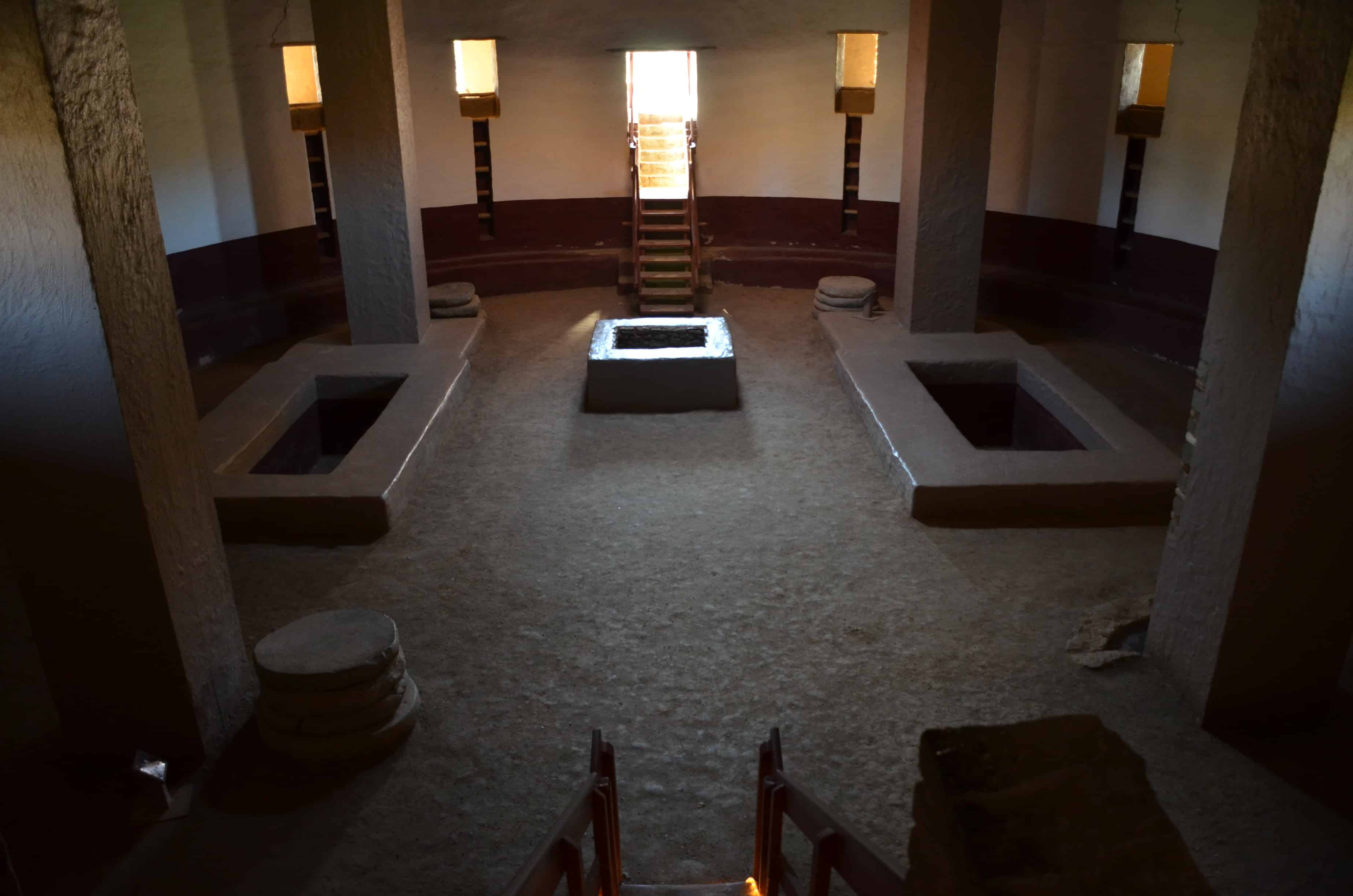 Great Kiva at Aztec Ruins National Monument in New Mexico