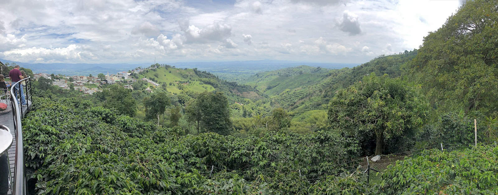 The view from Terraza San Alberto in Buenavista, Quindío, Colombia