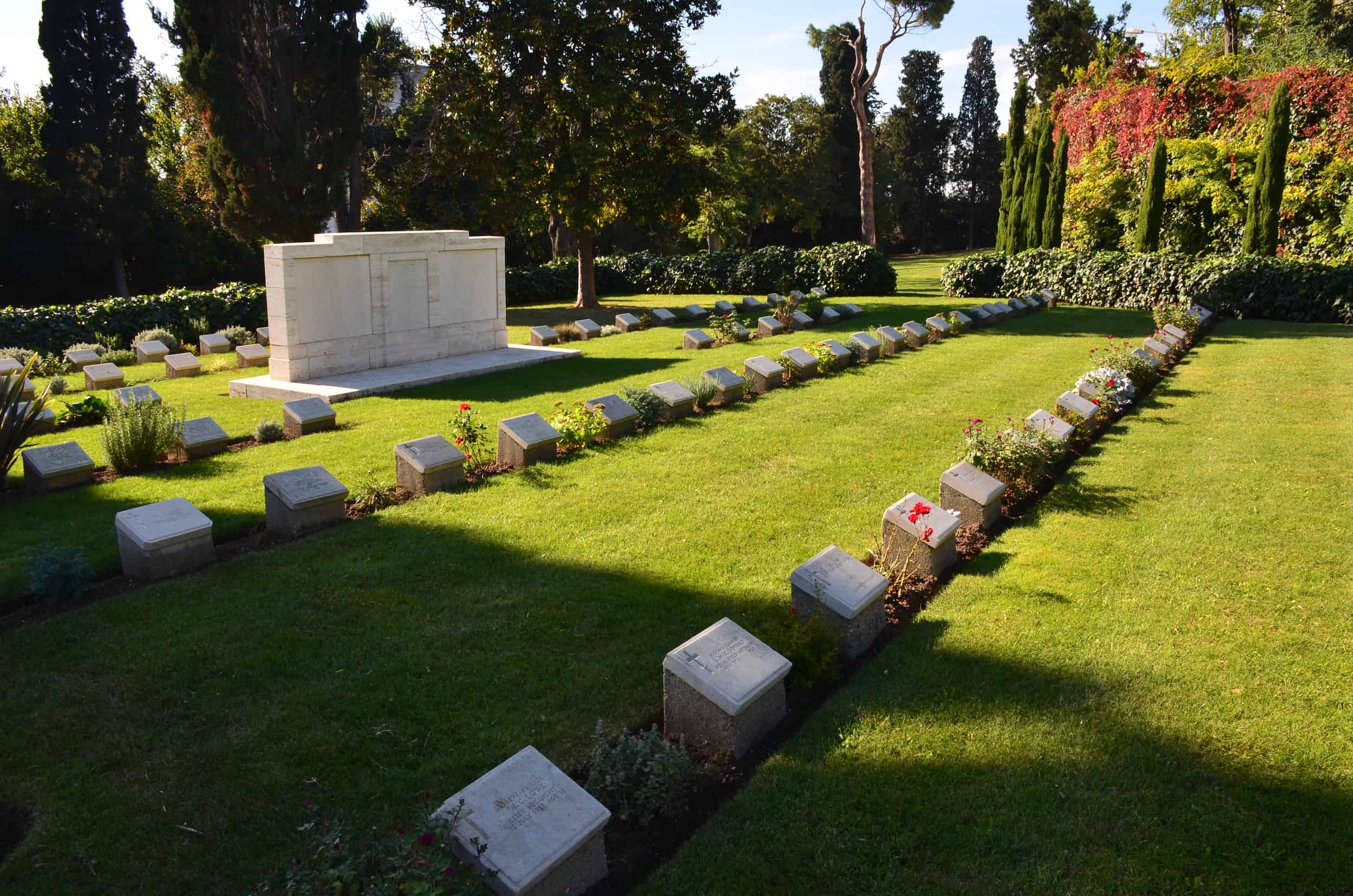 World War I section at the Haidar Pasha Cemetery in Istanbul, Turkey