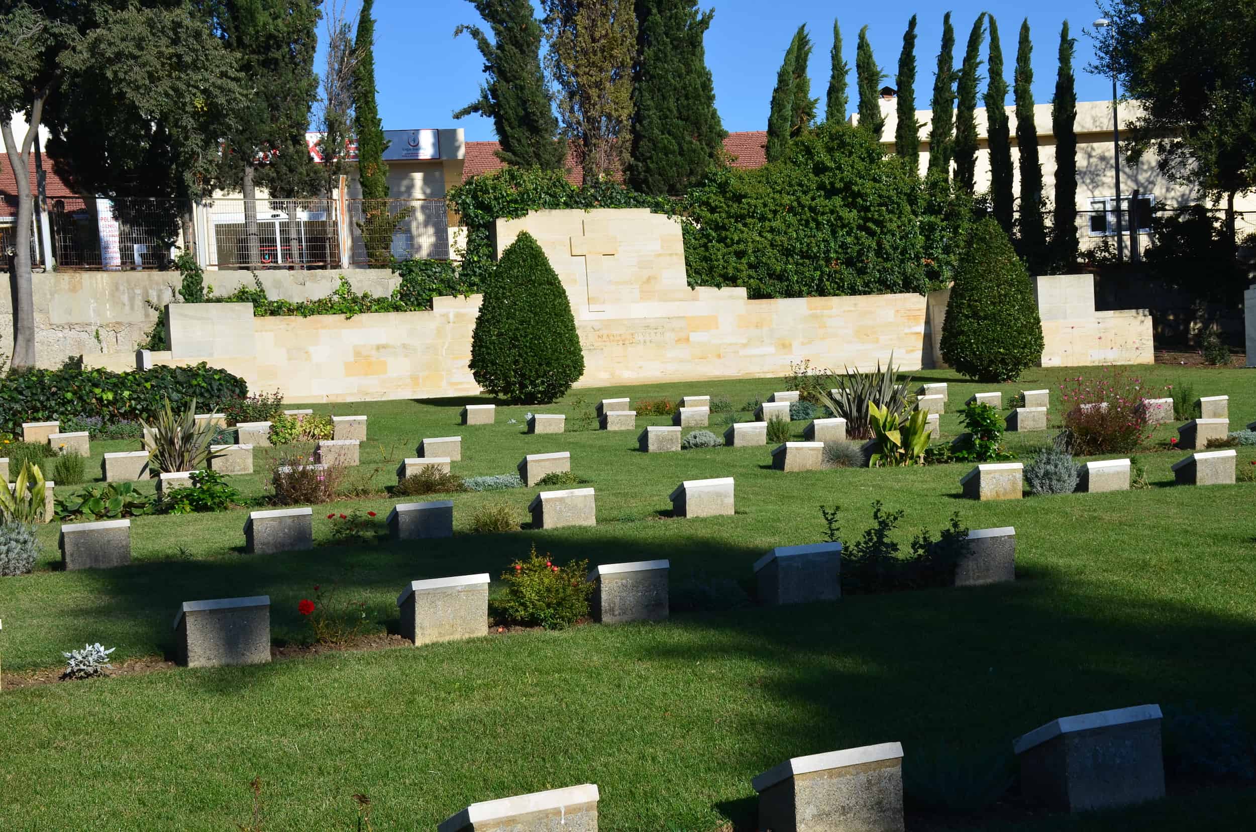 World War I section at the Haidar Pasha Cemetery in Istanbul, Turkey