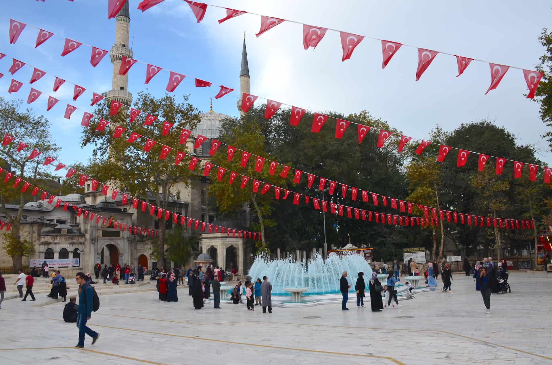 Eyüp Sultan Square in Eyüp, Istanbul, Turkey