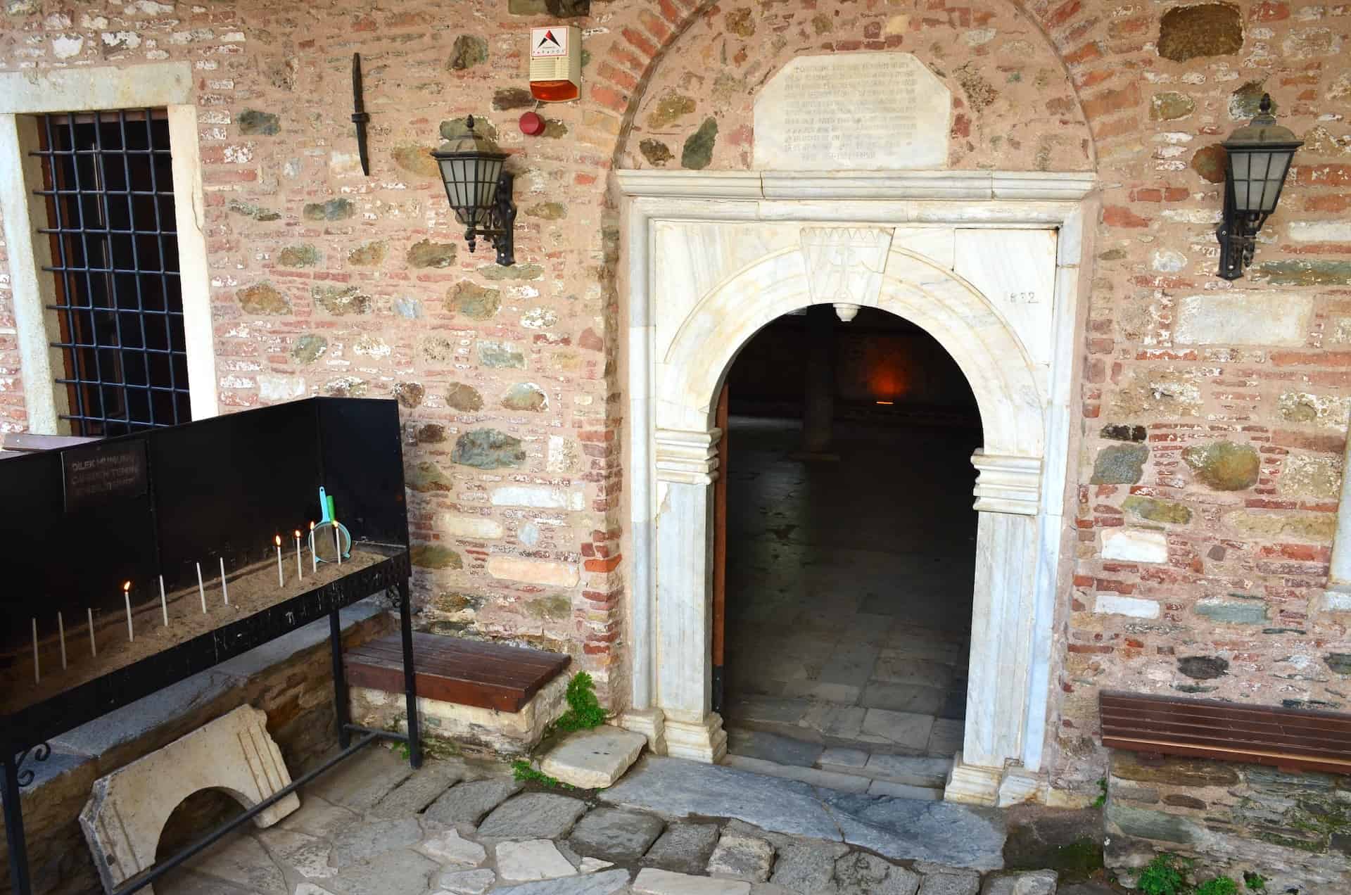 Entrance to the Church of St. John the Baptist in Şirince, Turkey