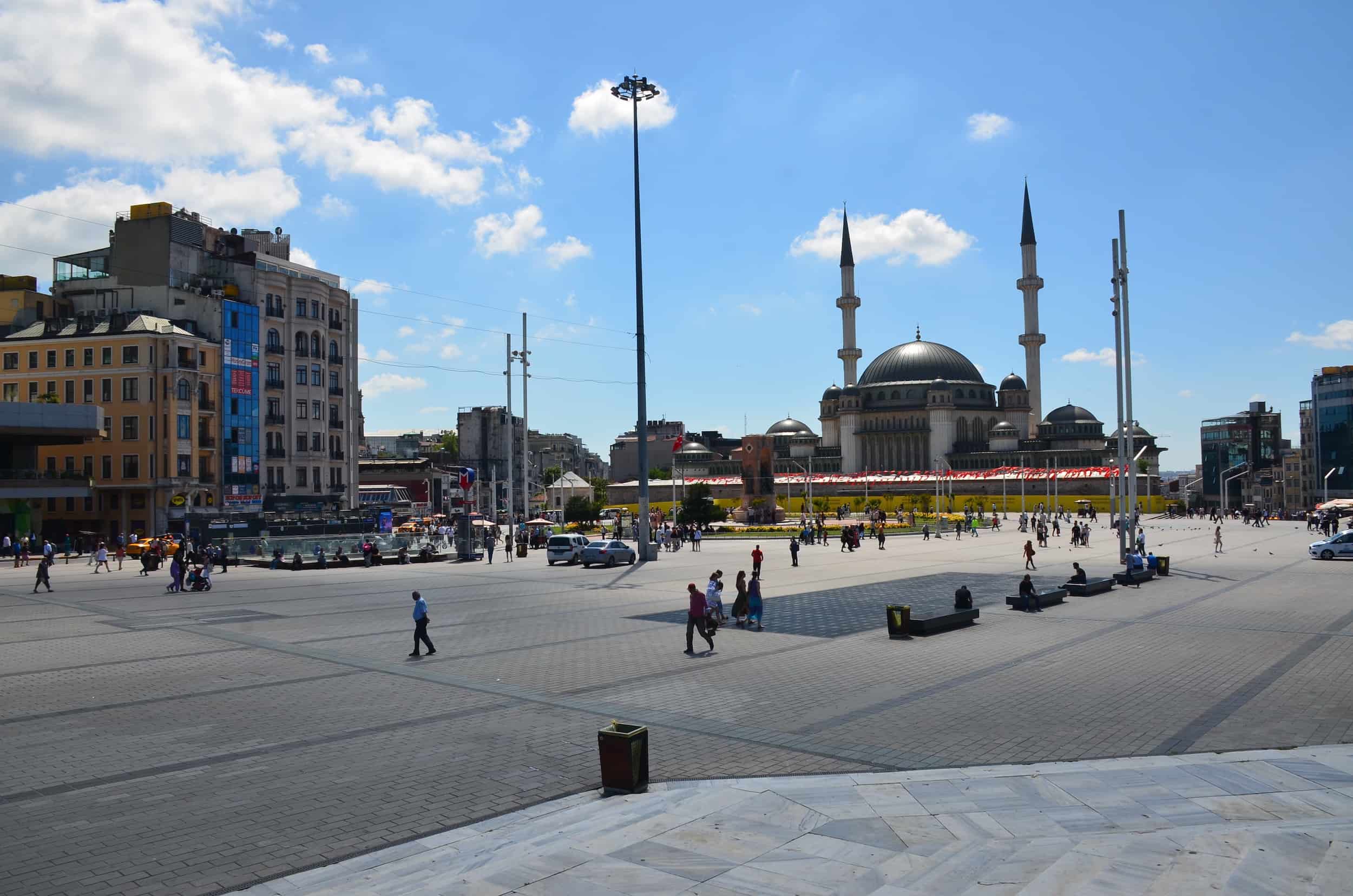 Taksim Square in May 2022 in Istanbul, Turkey