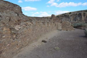 Colonnade at Chetro Ketl at Chaco Culture National Historical Park in New Mexico