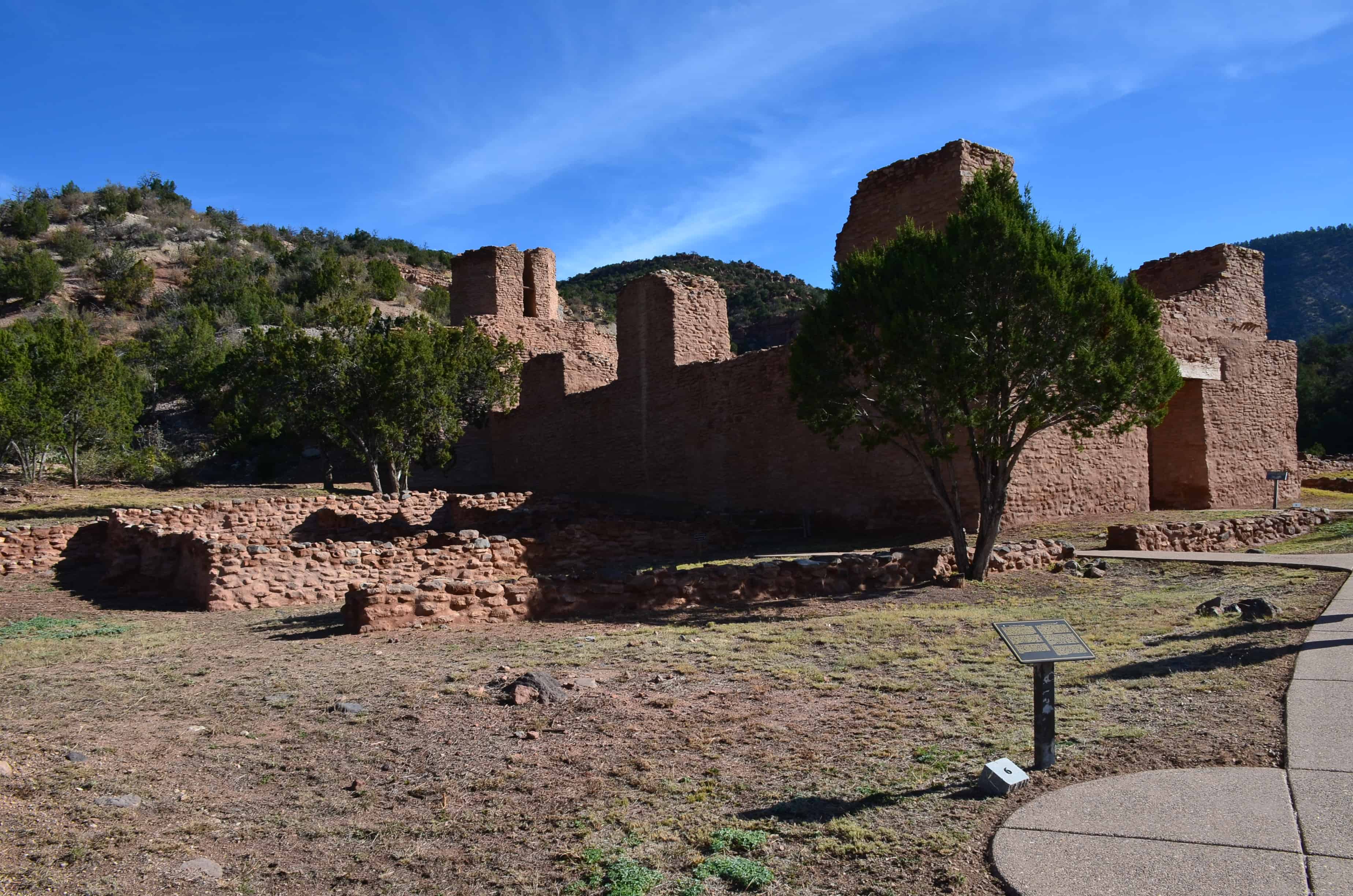 San José de los Jémez at Jemez Historic Site in Jemez Springs, New Mexico
