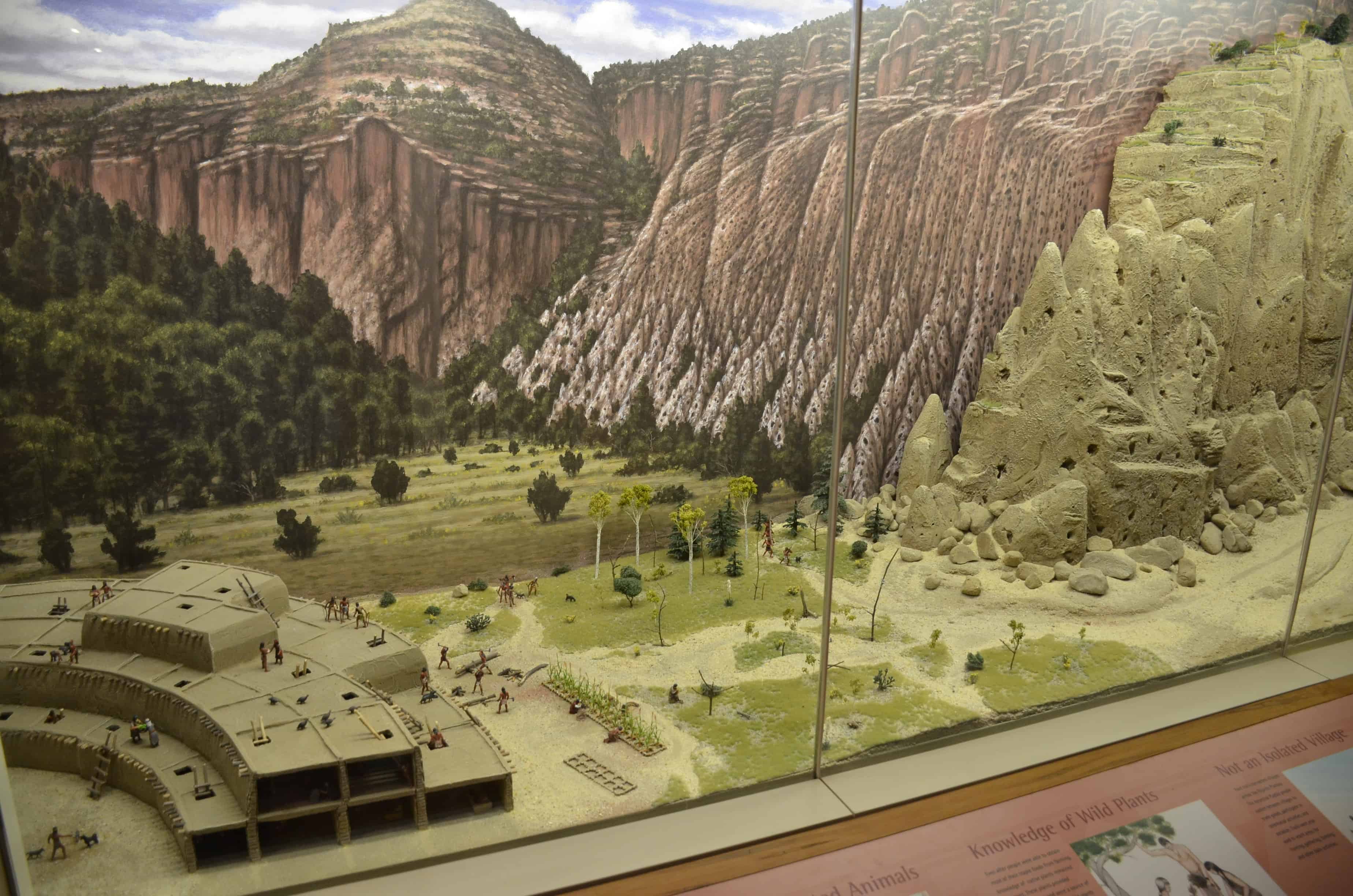 Frijoles Canyon Visitor Center at Bandelier National Monument in New Mexico