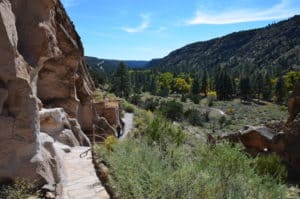 View from the Talus Houses at Bandelier National Monument in New Mexico