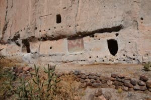 Pictograph at Long House at Bandelier National Monument in New Mexico