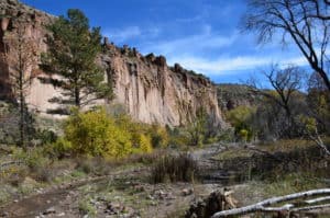 Frijoles Canyon at Bandelier National Monument in New Mexico