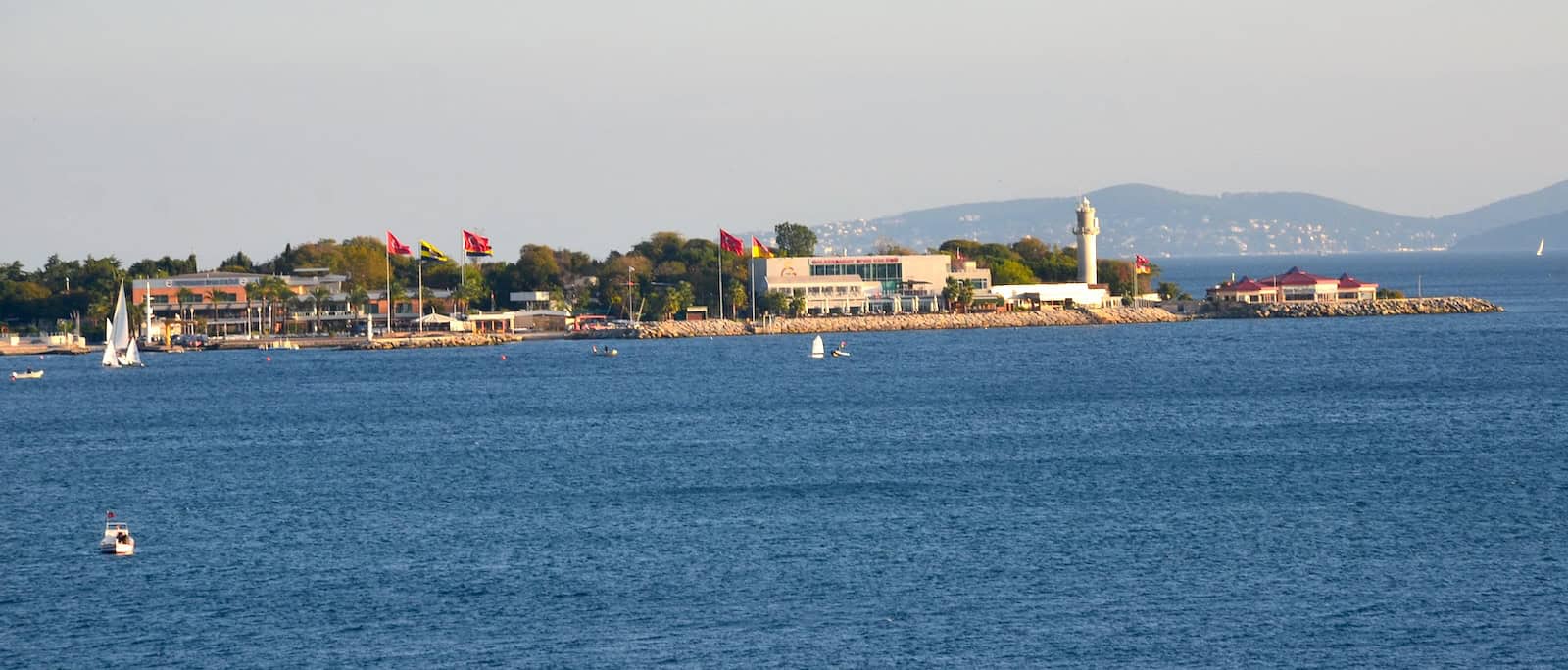 Looking towards Fenerbahçe from Moda, Kadıköy, Istanbul, Turkey