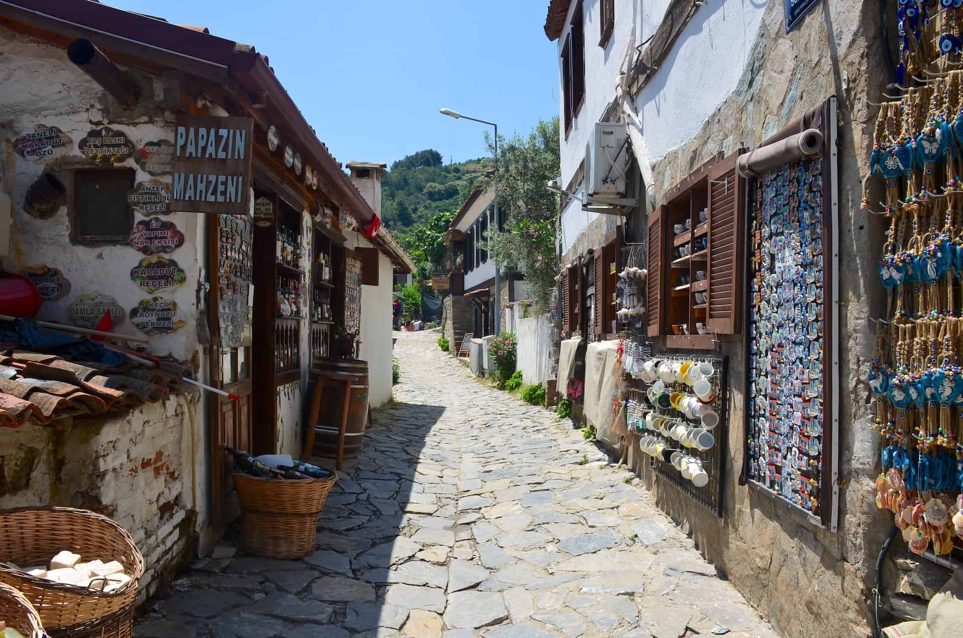Street through Şirince, Turkey