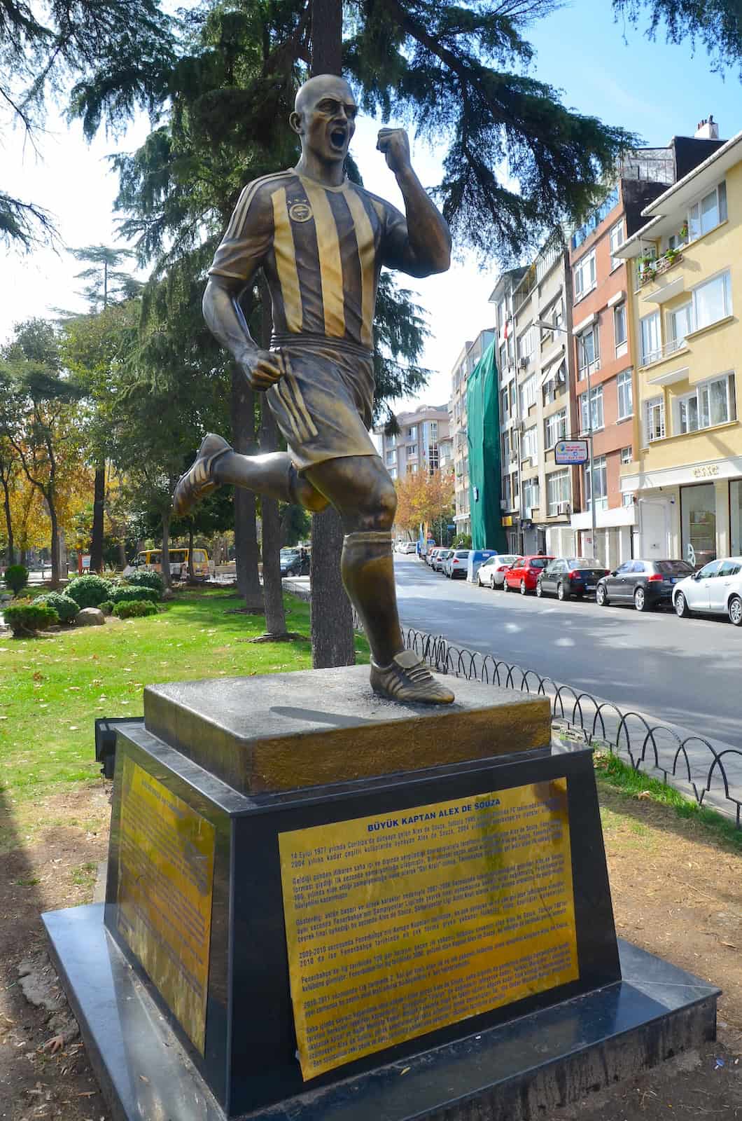 Alex de Souza monument in Yoğurtçu Park, Kadıköy, Istanbul, Turkey