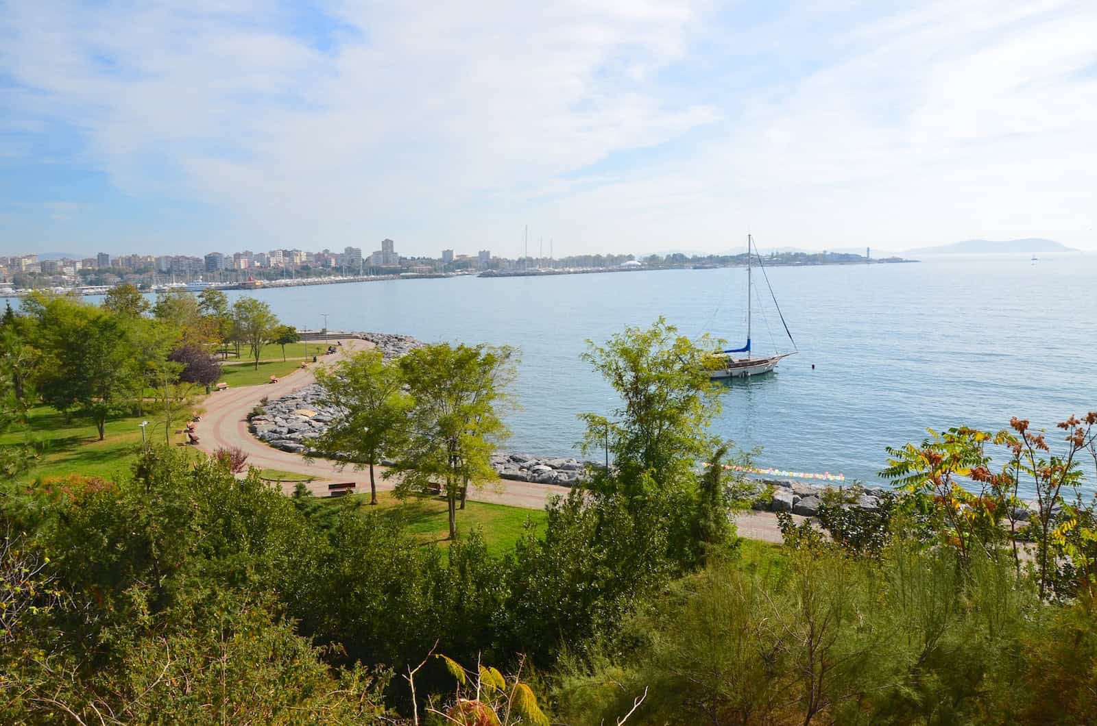 Looking towards Fenerbahçe from Moda, Kadıköy, Istanbul, Turkey