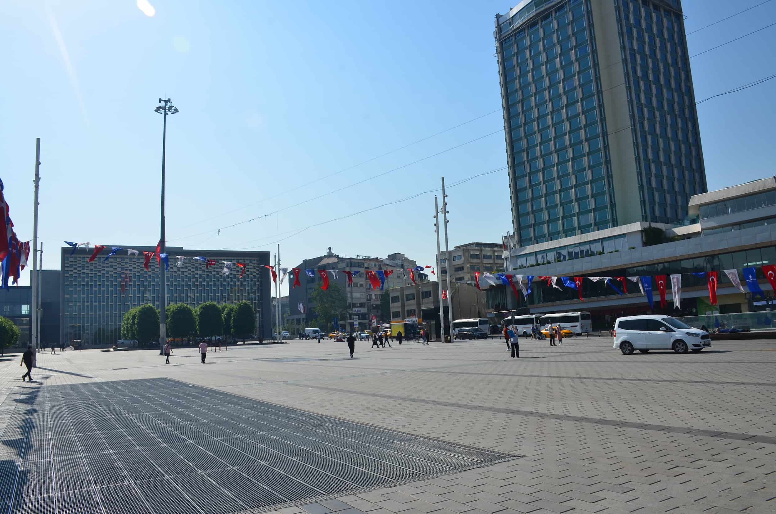 Taksim Square in May 2022 in Istanbul, Turkey