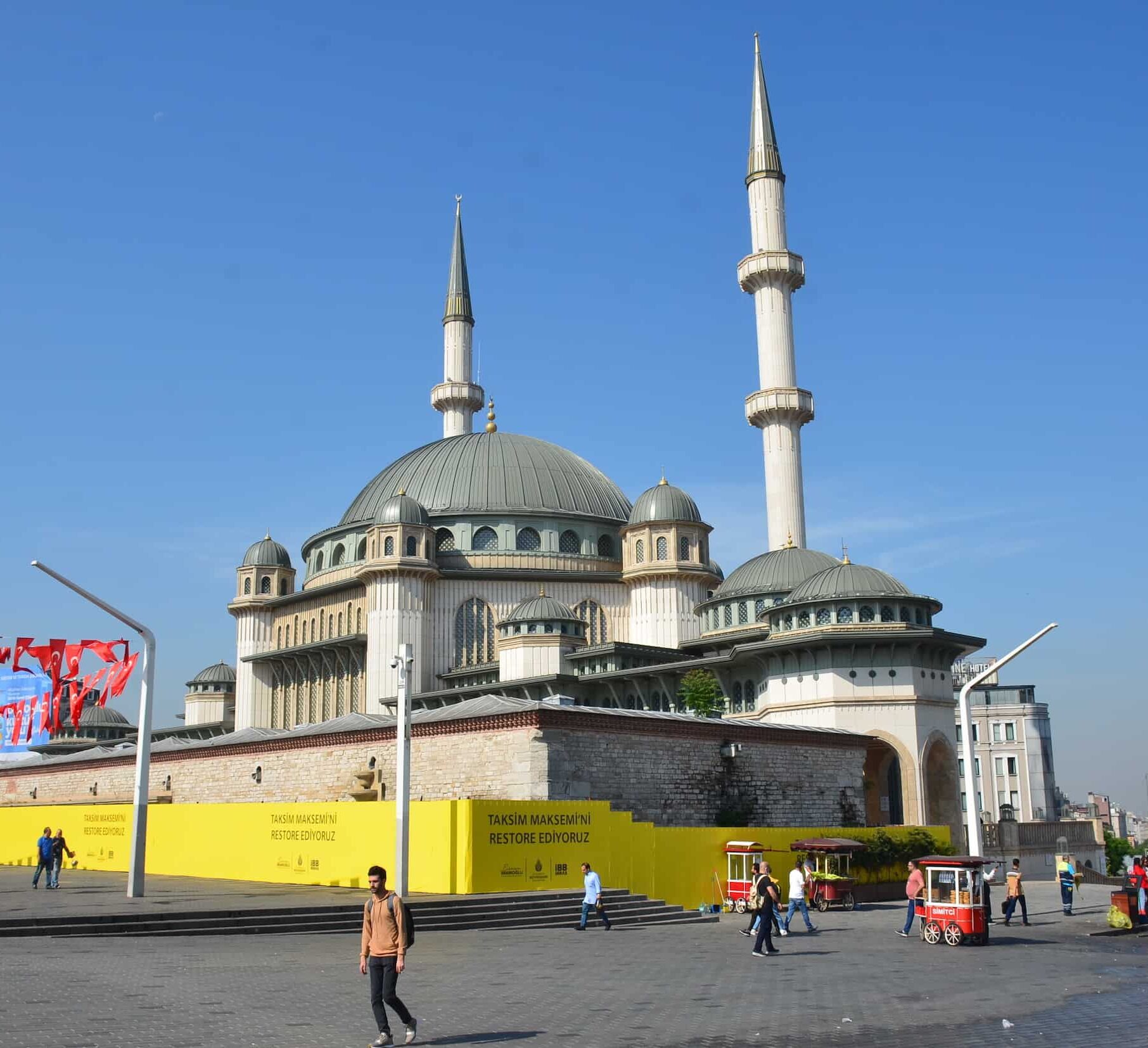 Taksim Mosque on Taksim Square in Istanbul, Turkey