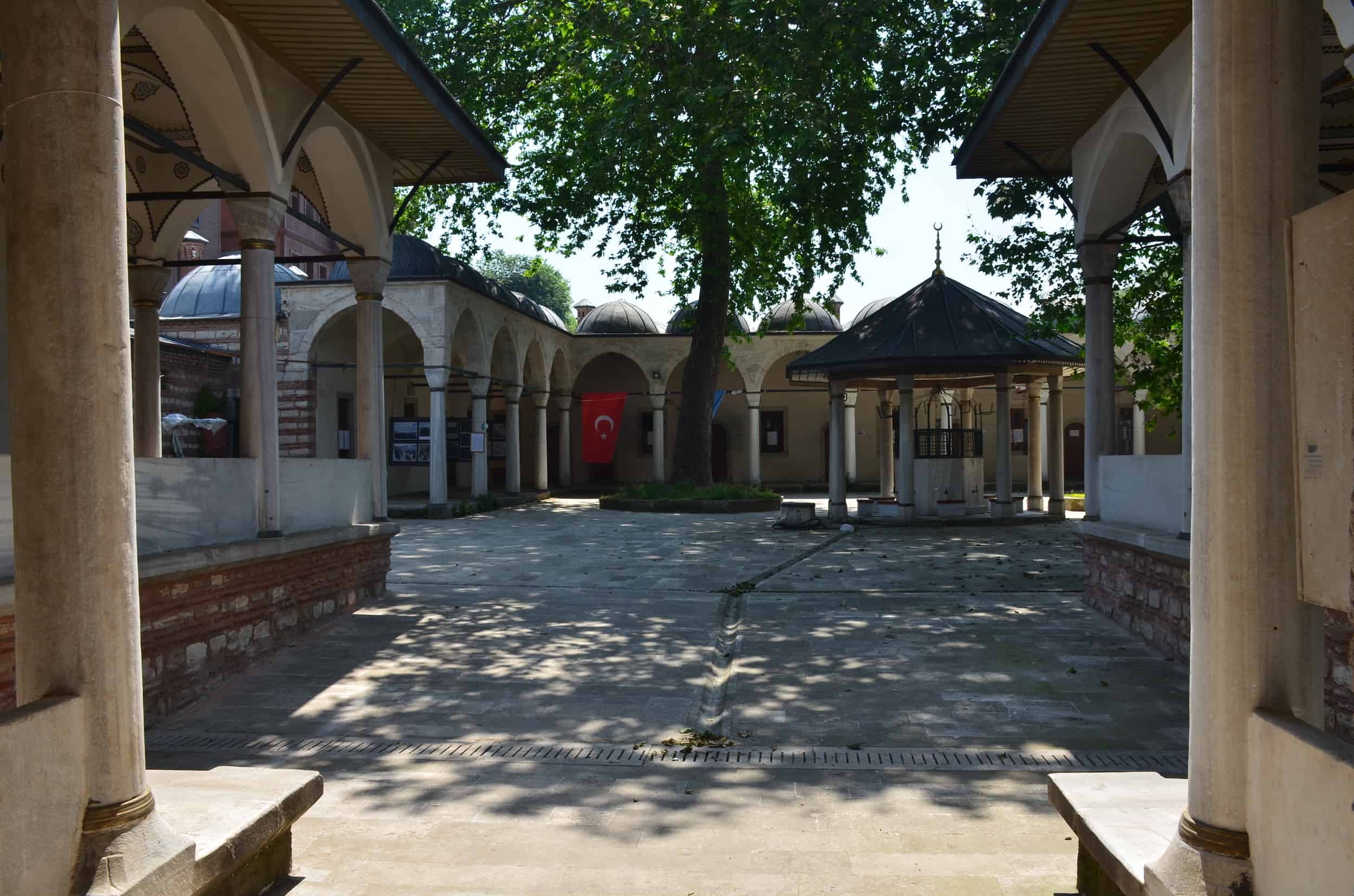 Courtyard of the Damat Ibrahim Pasha Complex in Şehzadebaşı, Istanbul, Turkey