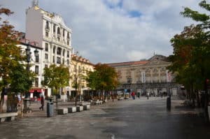 Plaza de Santa Ana in Madrid, Spain