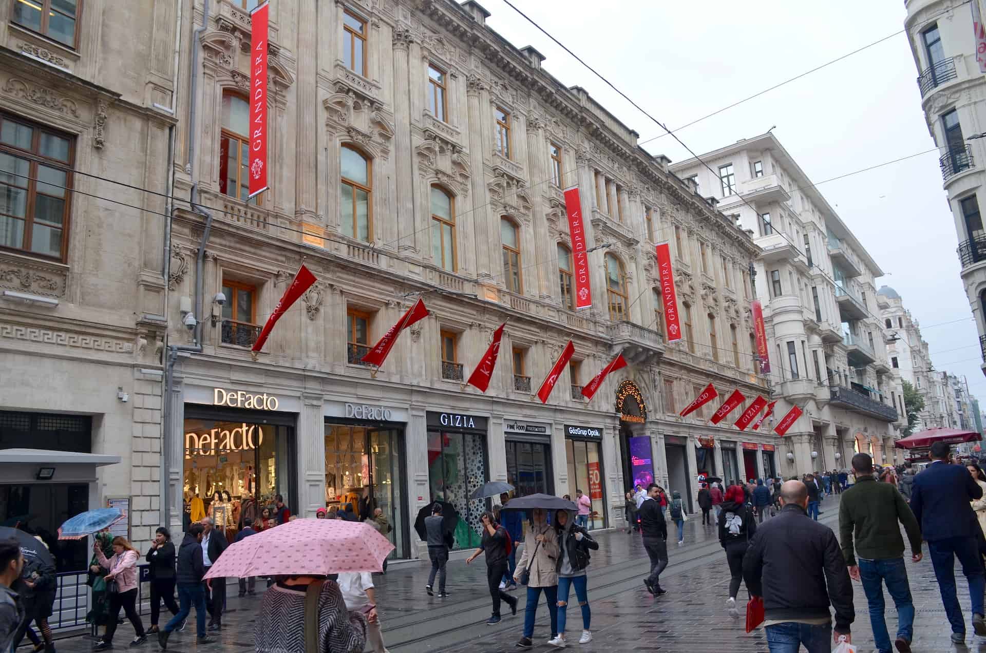 Grand Pera Mall on Istiklal Street in Istanbul, Turkey