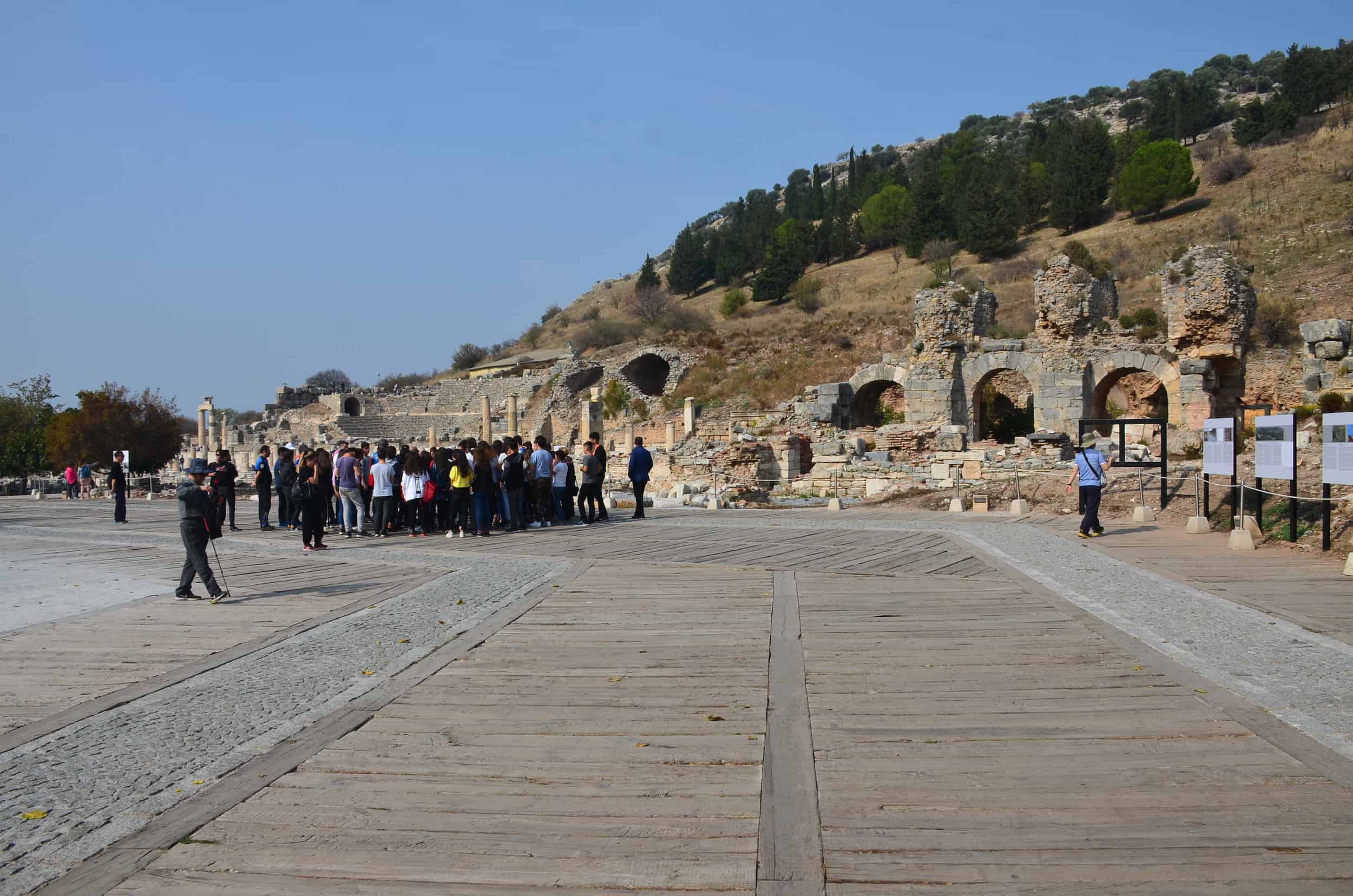 Inside the south entrance of Ephesus