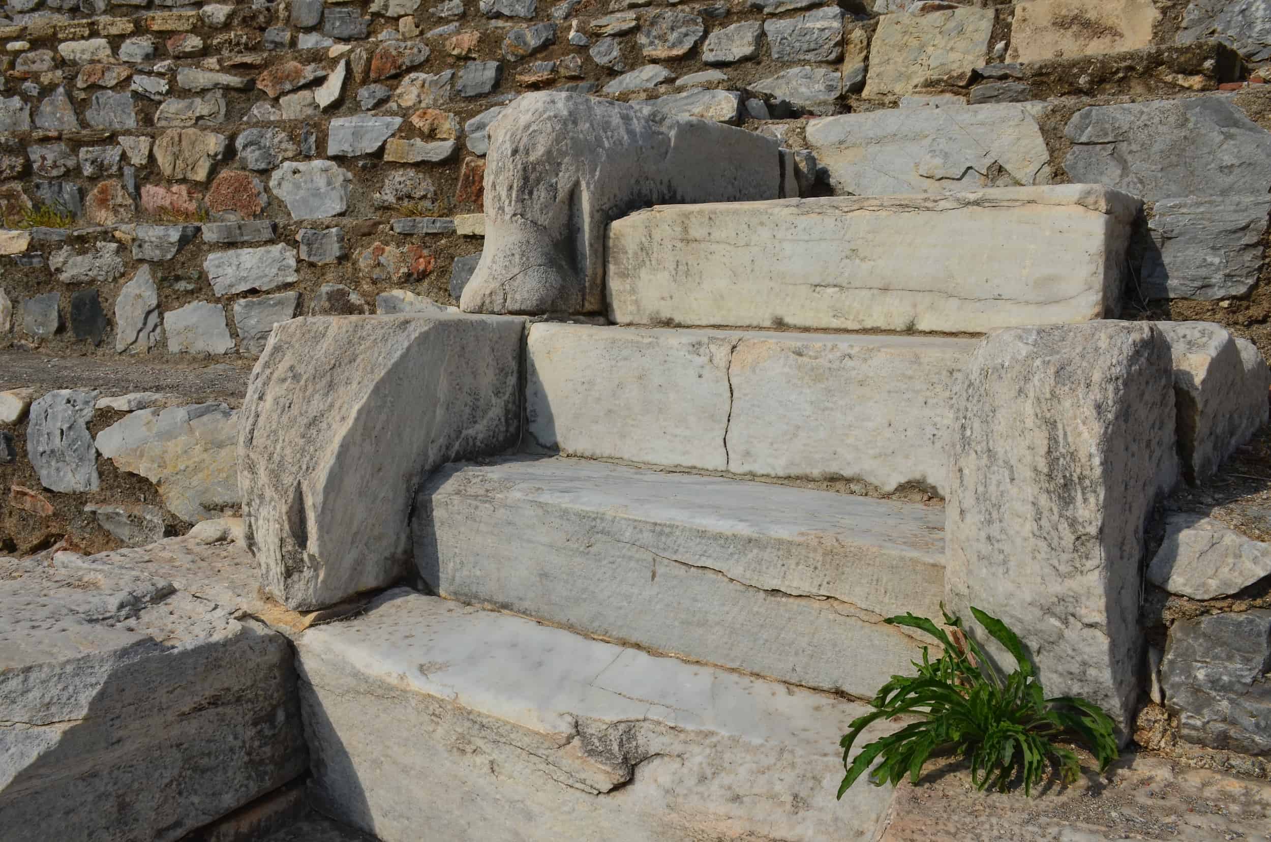 Steps in the Odeon in Ephesus