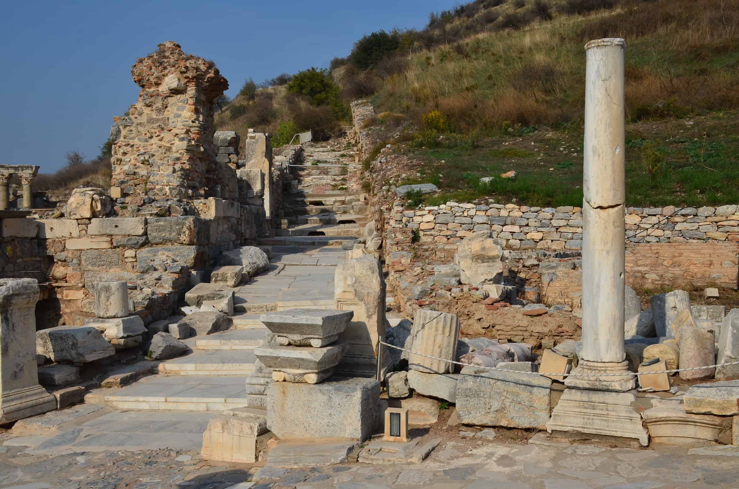 Entrance to the Scholasticia Baths off Curetes Street in Ephesus