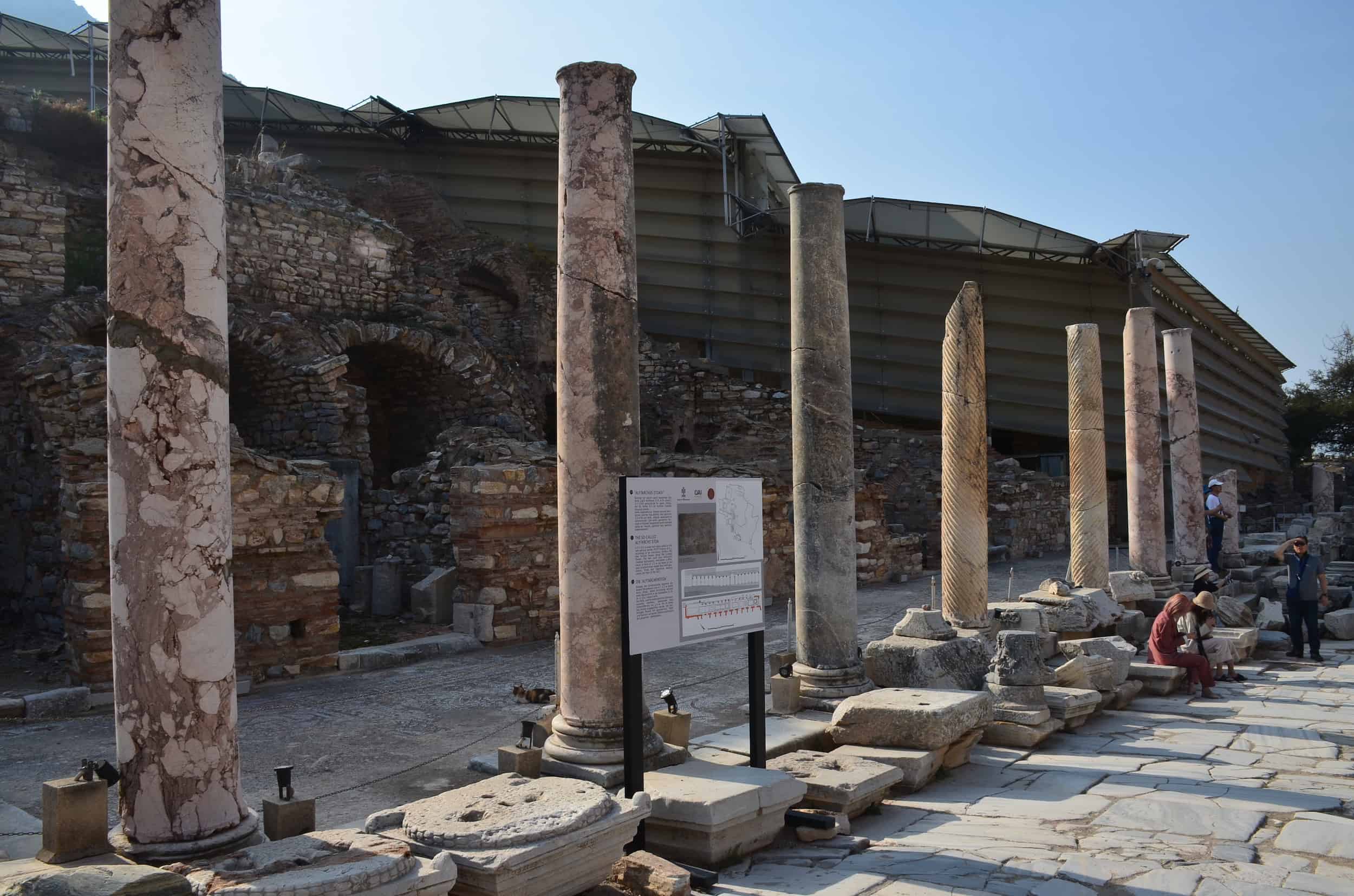 Alytarch's Stoa on Curetes Street in Ephesus