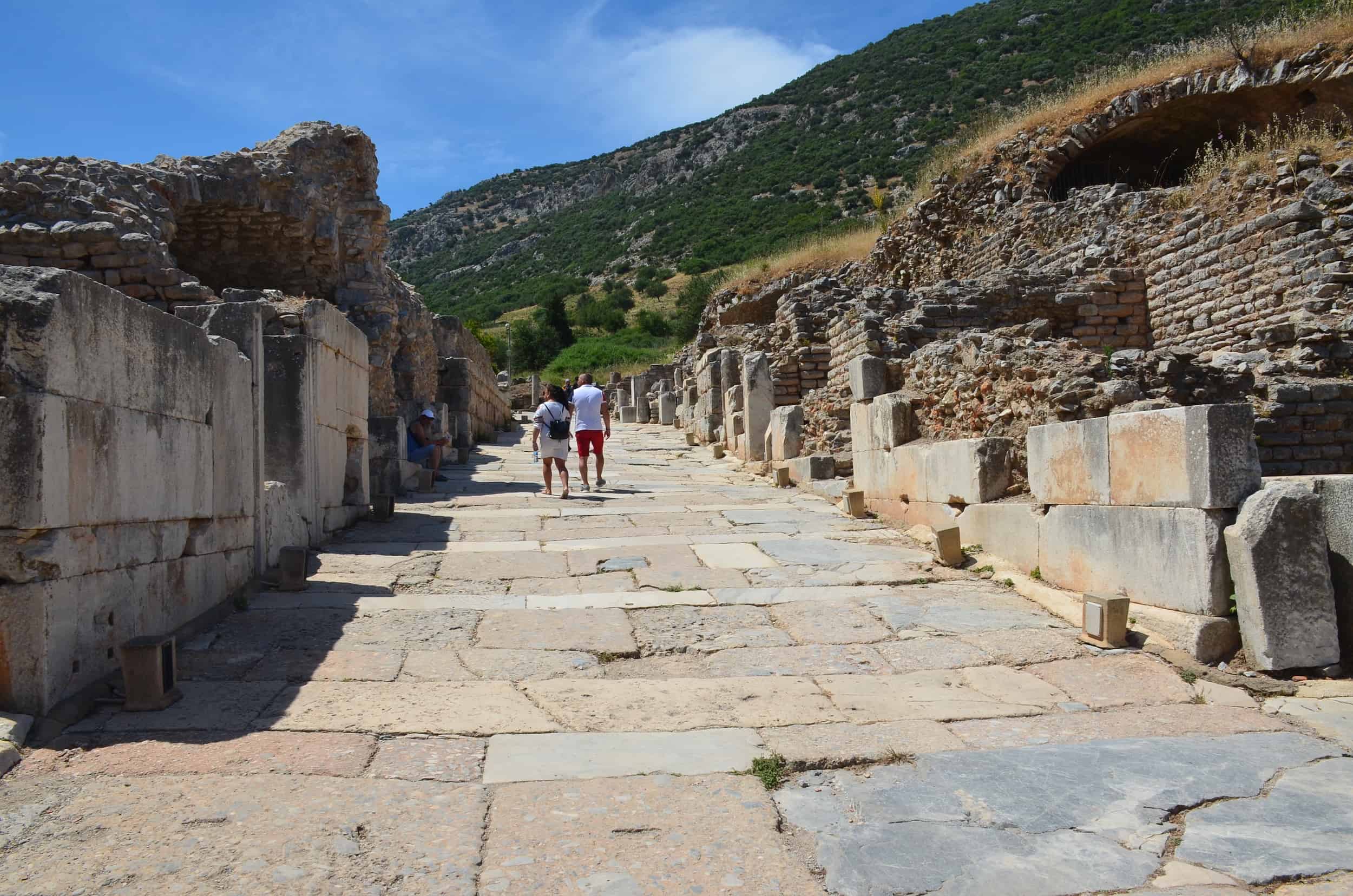 Road leading south from Domitian Square in Ephesus