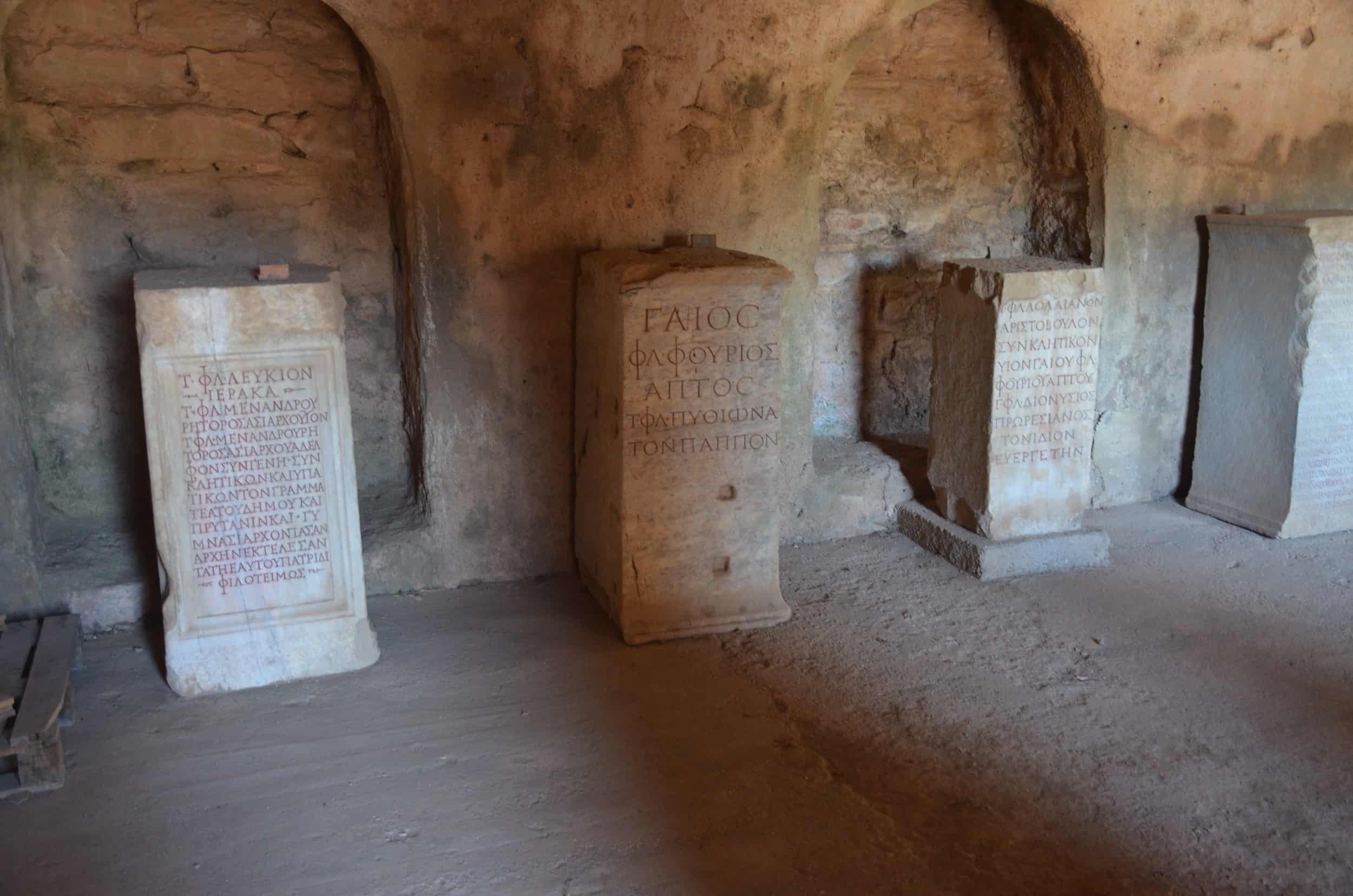 Inscriptions Museum in Ephesus