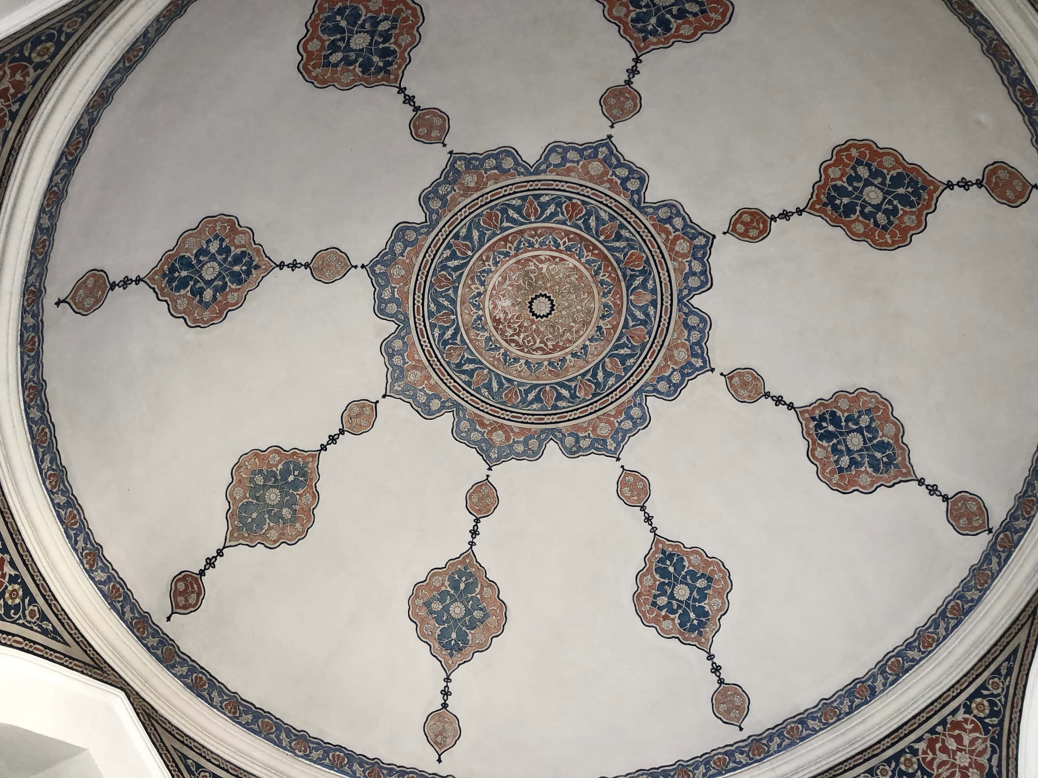 Underside of the dome of the fountain at Taksim Square in Istanbul, Turkey