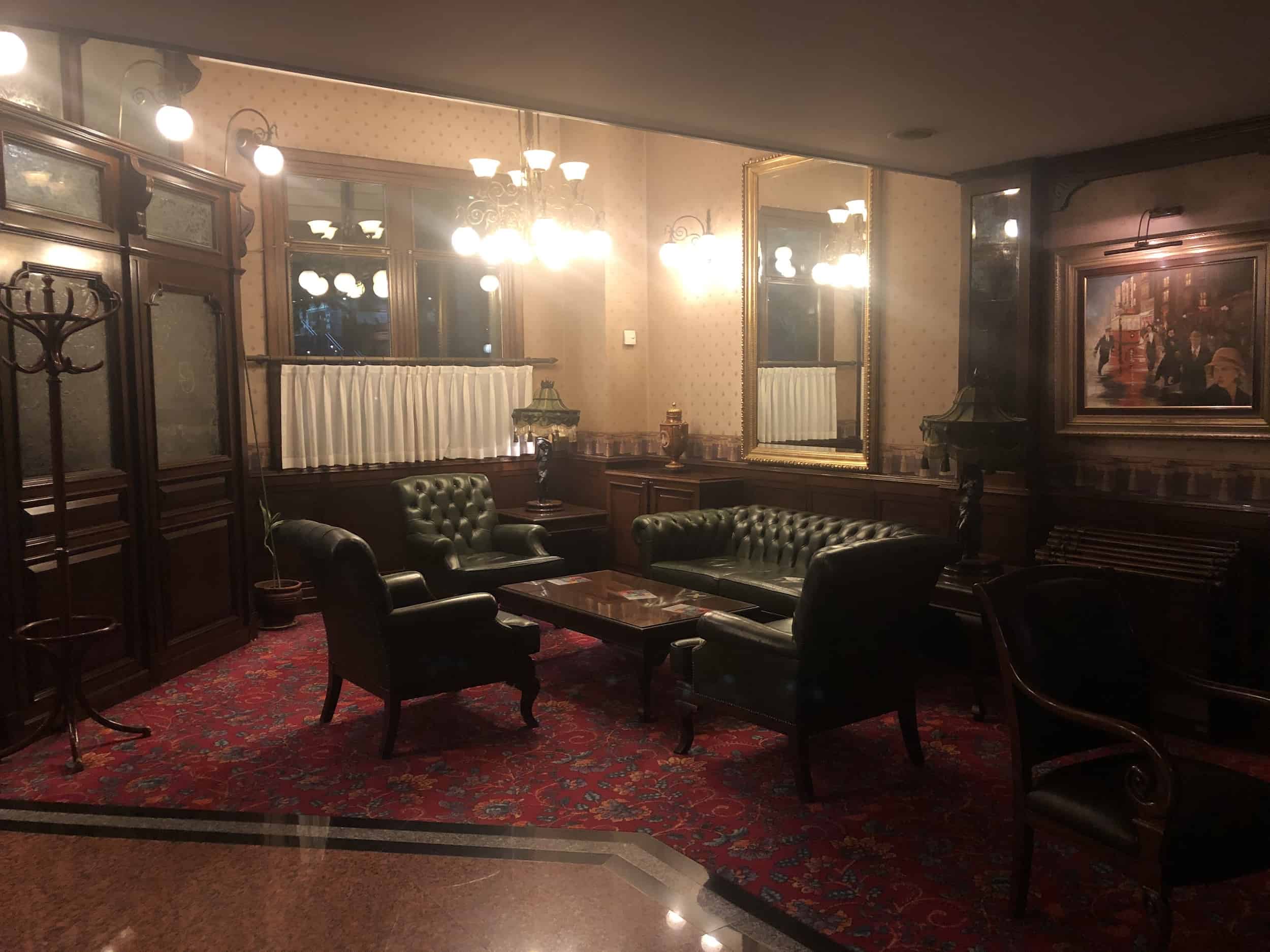 Lobby at the Germir Palas Hotel in Istanbul, Turkey