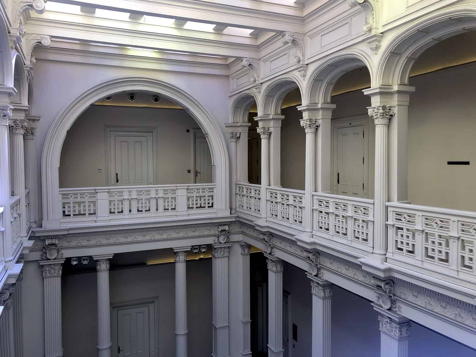 Atrium at the Ottoman Bank Building on Banks Street (Bankalar Caddesi) in Istanbul, Turkey