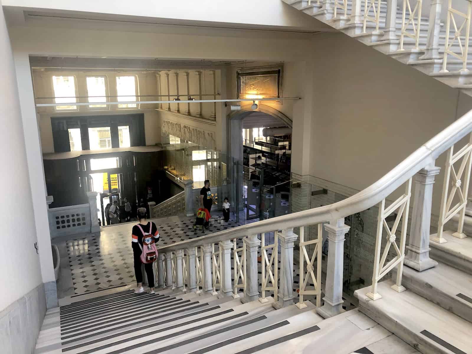 Lobby at the Ottoman Bank Building on Banks Street (Bankalar Caddesi) in Istanbul, Turkey