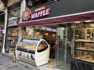 Vivaldi Waffle on Istiklal Street in Istanbul, Turkey