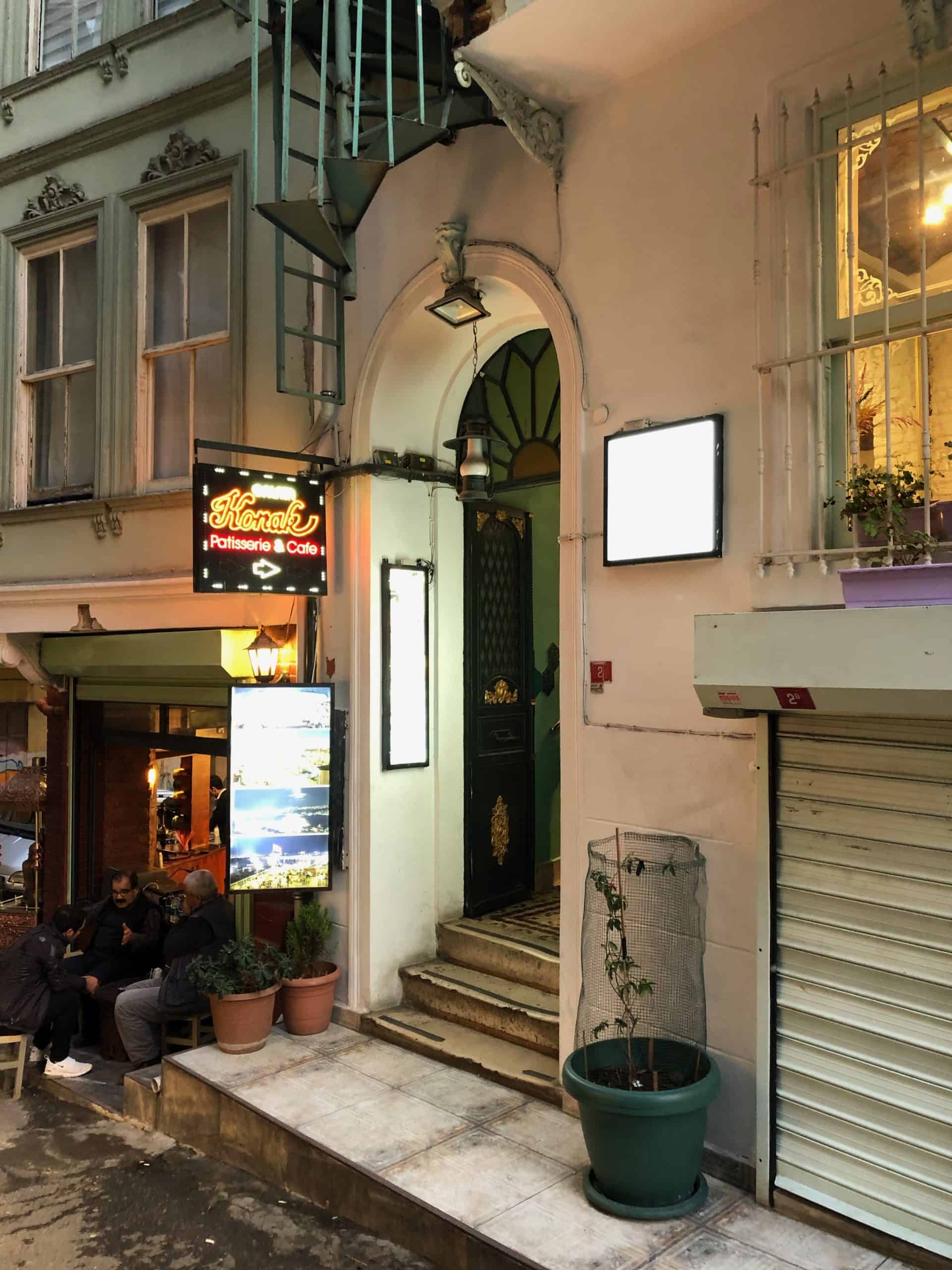 Entrance to Galata Konak Café